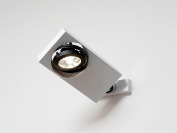 SISTEMA BRICK - LED wall-mounted adjustable aluminium spotlight by Martinelli Luce - view 2